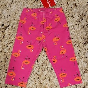 NWT Hanna Andersson Flamingo Capris size 3